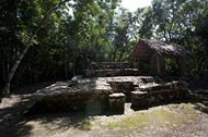 Group D, Temple IV at Coba - coba mayan ruins,coba mayan temple,mayan temple pictures,mayan ruins photos